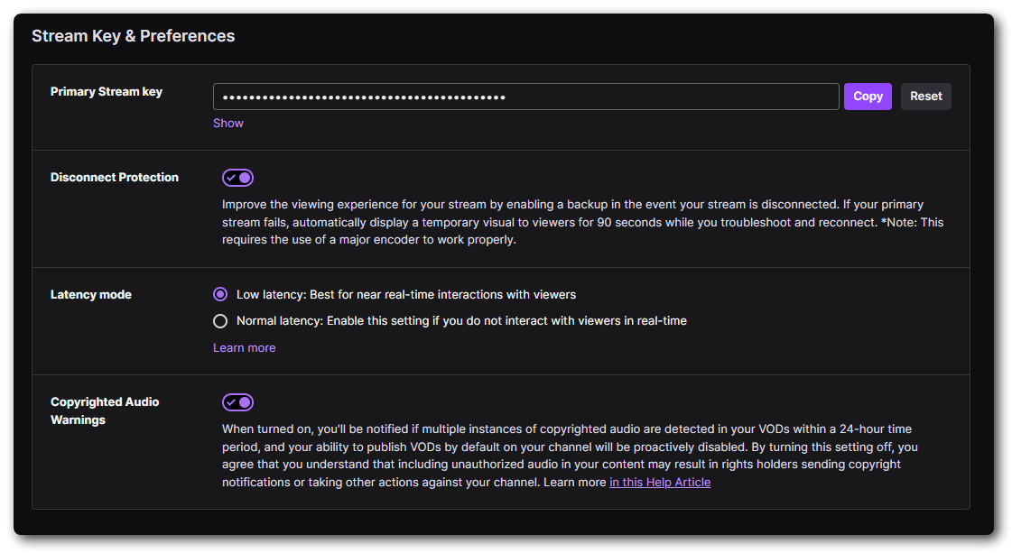 Twitch Dashboard